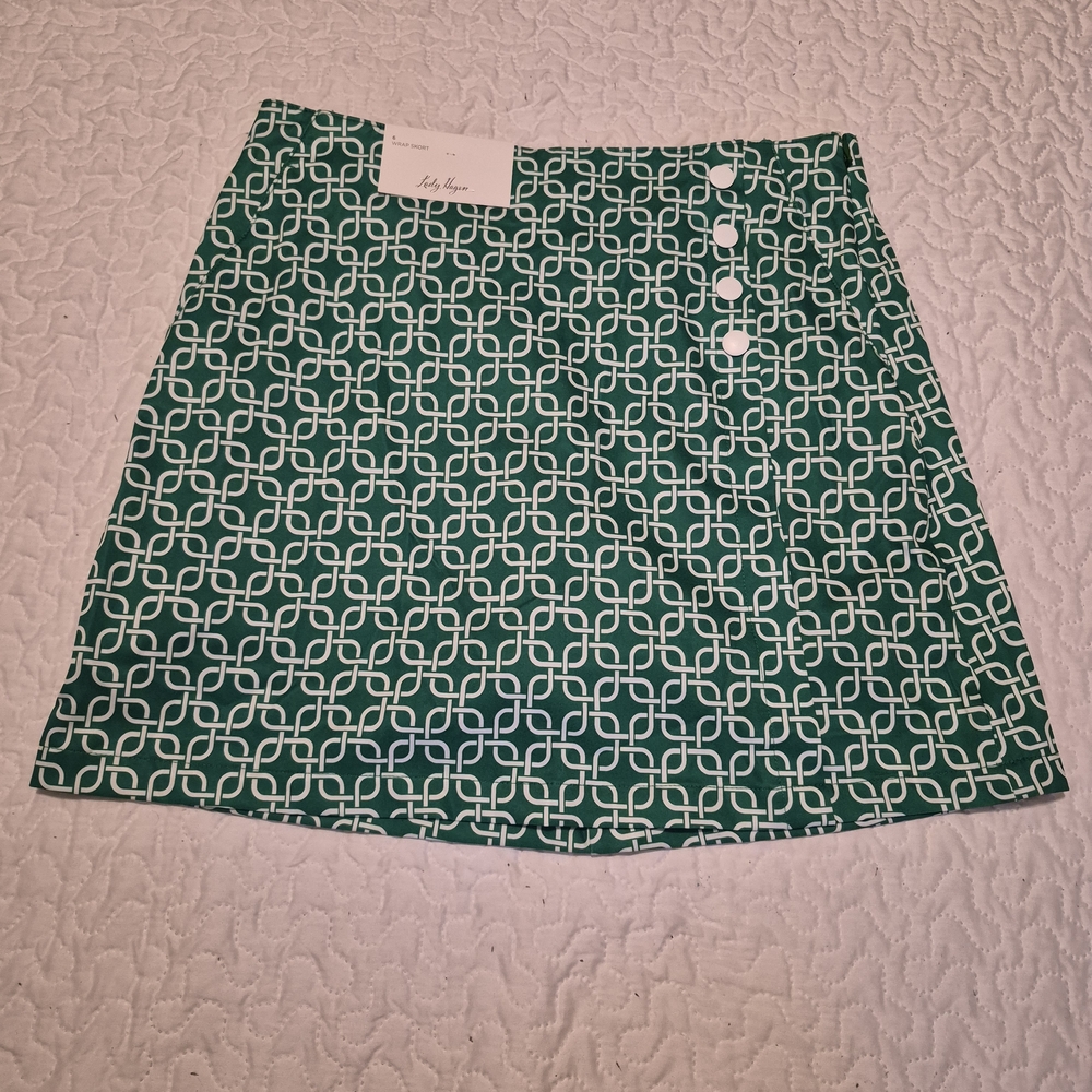 Stylish Green Patterned Skirt